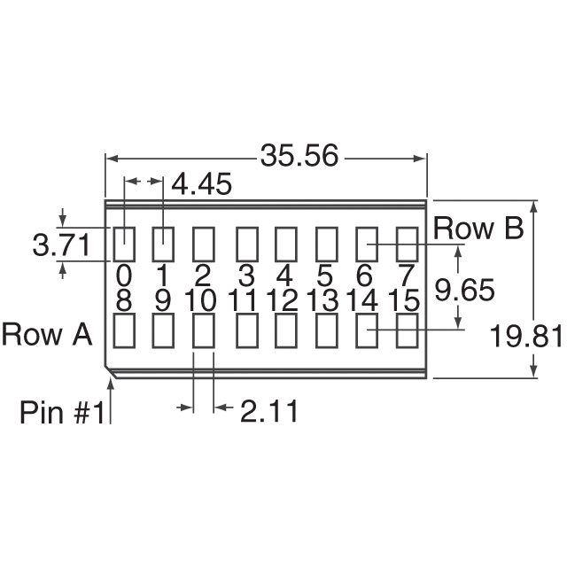HCMS-2921 Broadcom Limited  Modules d'affichage - Matrice de points et cluster LED